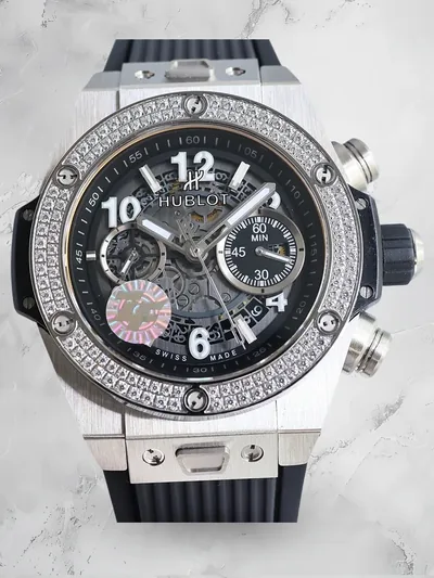 Luxury Hublot Big Bang 441.NX.1171.RX.1104 Replica 42mm Watch - Stainless Steel Case, Diamond Bezel