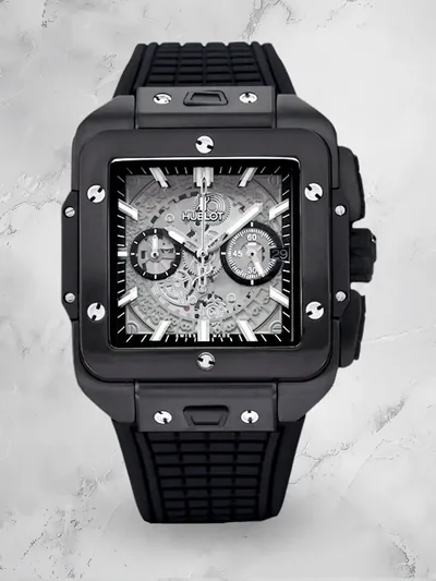 Hublot Square Big Bang Replica Unico 821.CI.0170.RX Polished Black Ceramic Watch