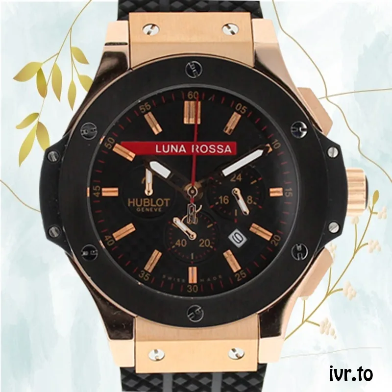 Hublot Big Bang Men's 44mm 301.CM.131.RX.LUN06 Stainless Steel/Ceramic bezel Rose Gold-tone