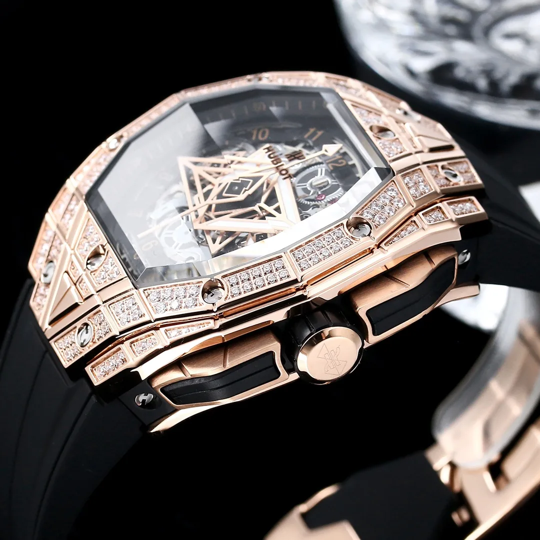 Luxury Hublot Spirit Of Big Bang 648.OX.0108.RX.1604.MXM23 Replica 42mm Rose Gold Diamond Watch