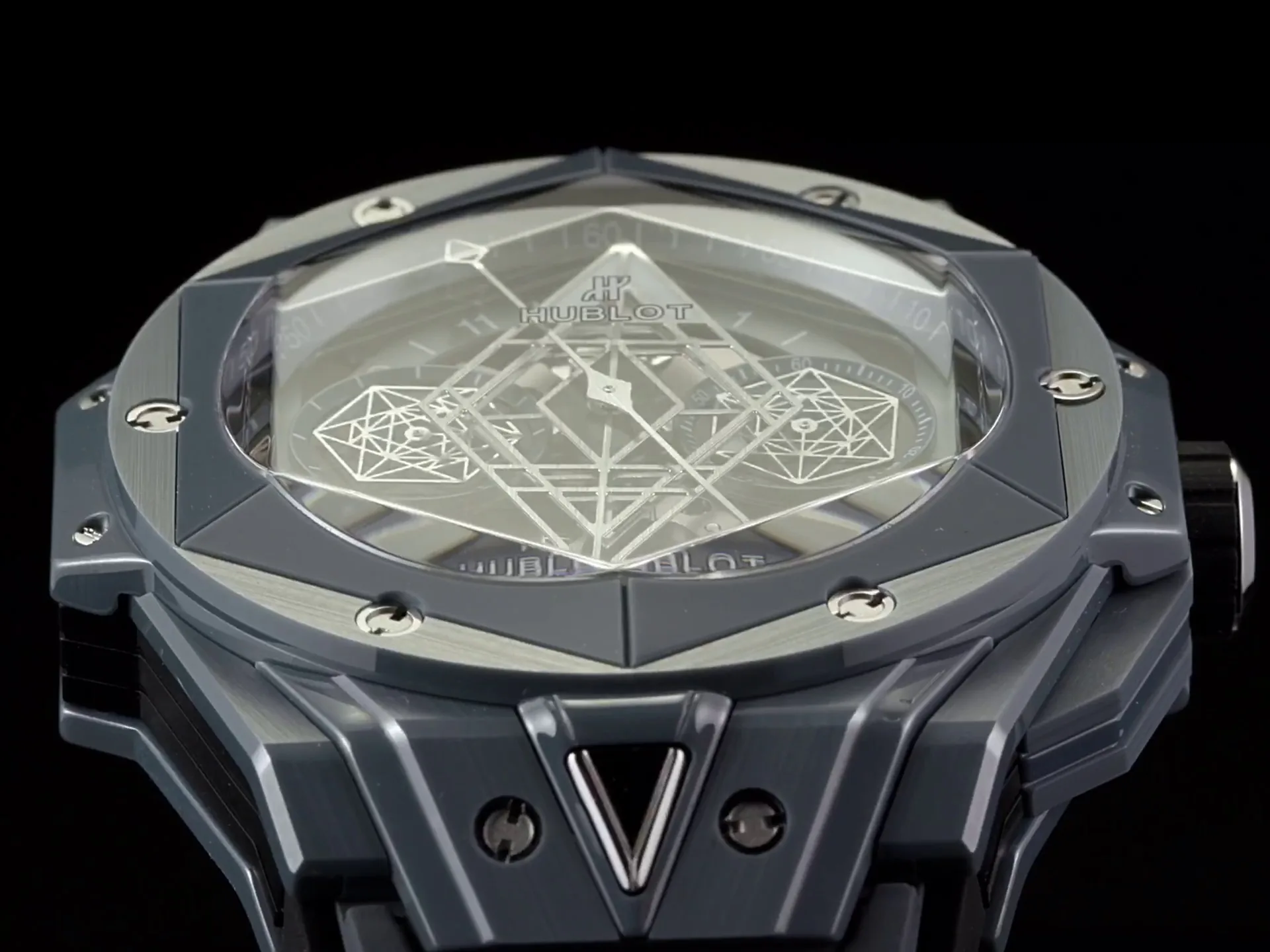 Hublot Big Bang Replica Sang Bleu II Grey Ceramic 418.FX.8007.RX.MXM21 45mm Watch