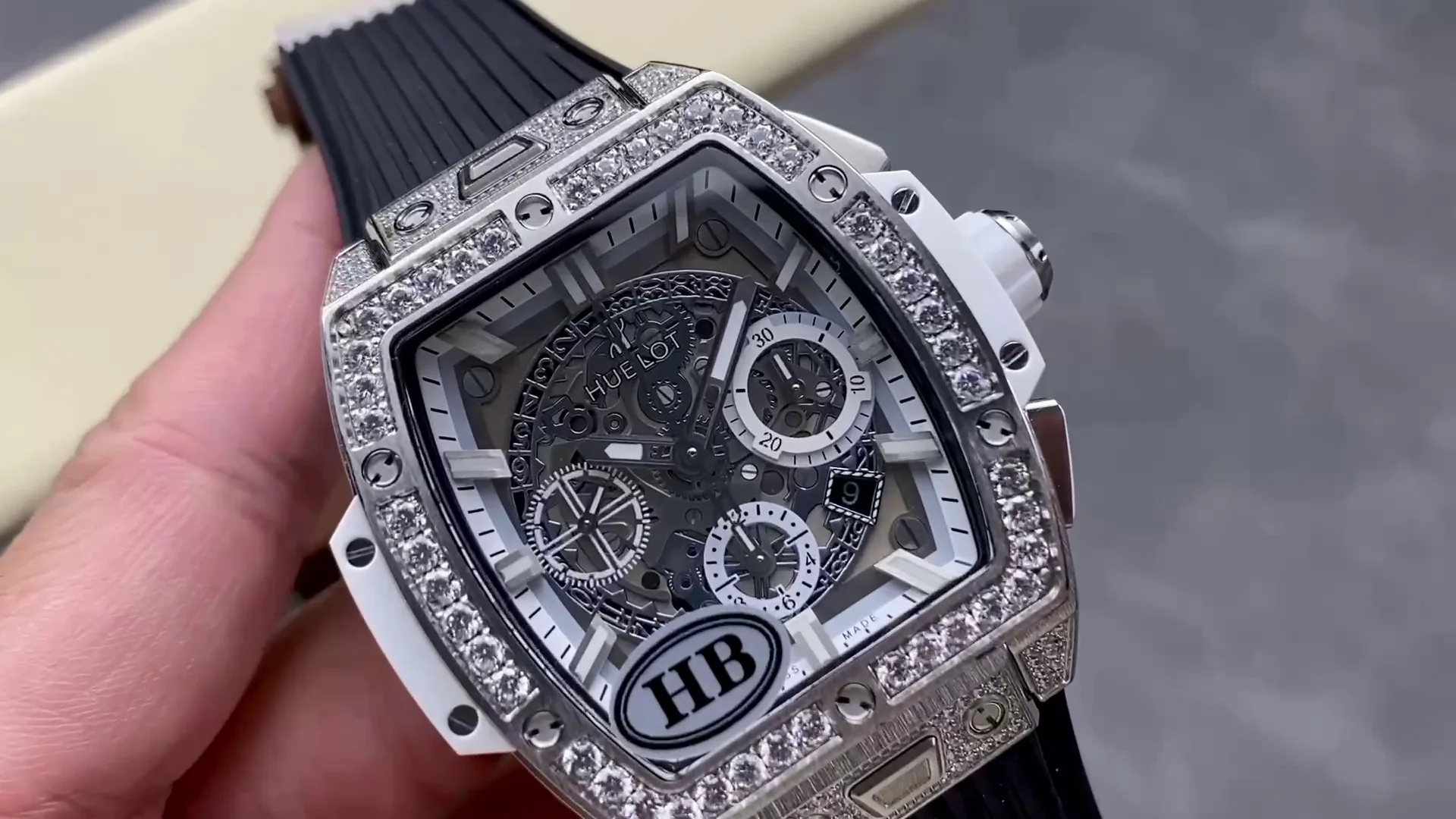 Hublot Spirit Of Big Bang Replica 642.NX.0170.RX.1704 42mm Gray White Hollow Dial Watch