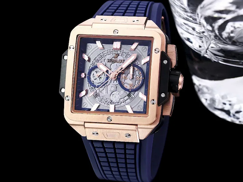 Hublot Square Big Bang Replica 42 821.OX.0180.RX 18K King Gold Watch