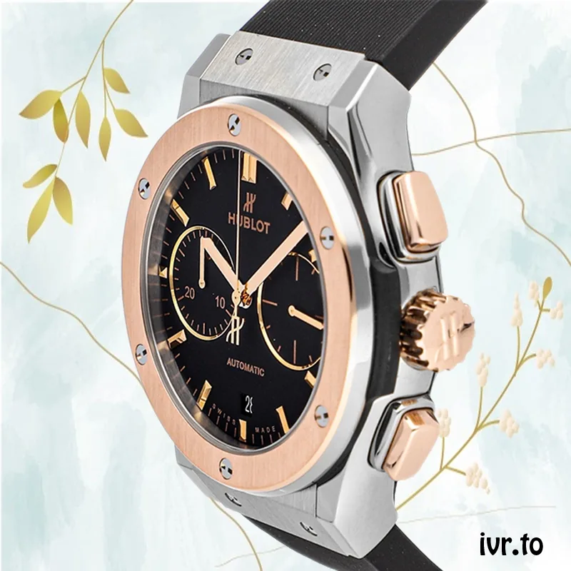 Hublot Classic Fusion 45mm Men's 521.NO.1181.RX Rubber Band Quartz