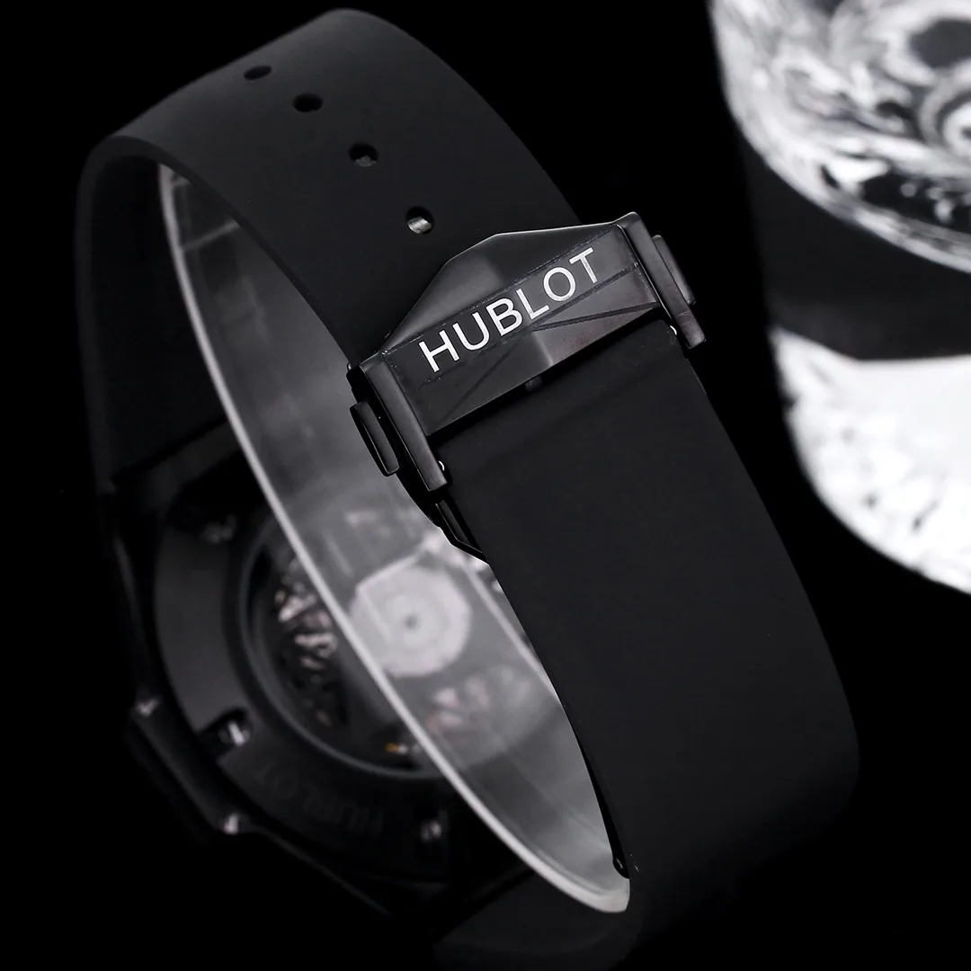 Hublot Big Bang Replica Sang Bleu II Tattoo Black Ceramic Watch