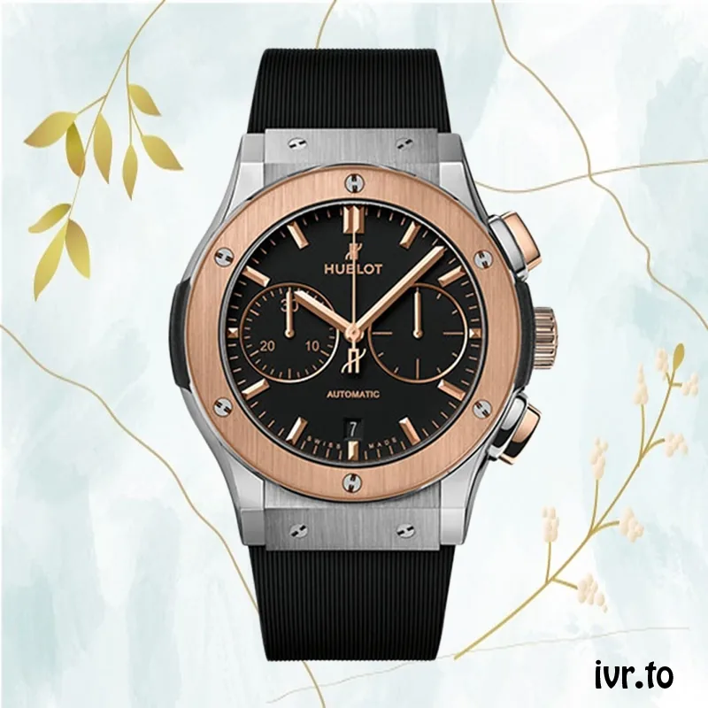 Hublot Classic Fusion 45mm Men's 521.NO.1181.RX Rubber Band Quartz