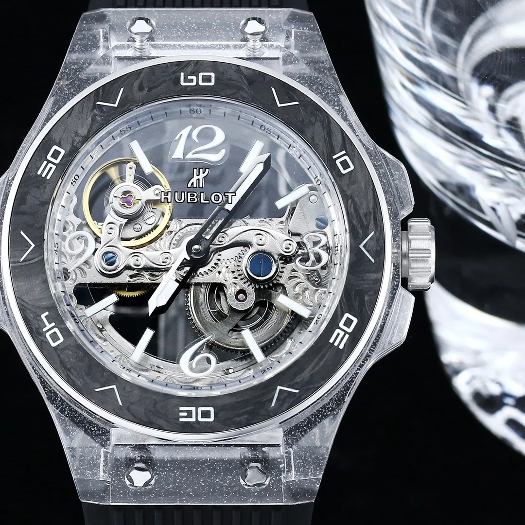 Swiss Hublot Big Bang Unico Replica Watch With Clear Sapphire Case And Case Skeleton Dial