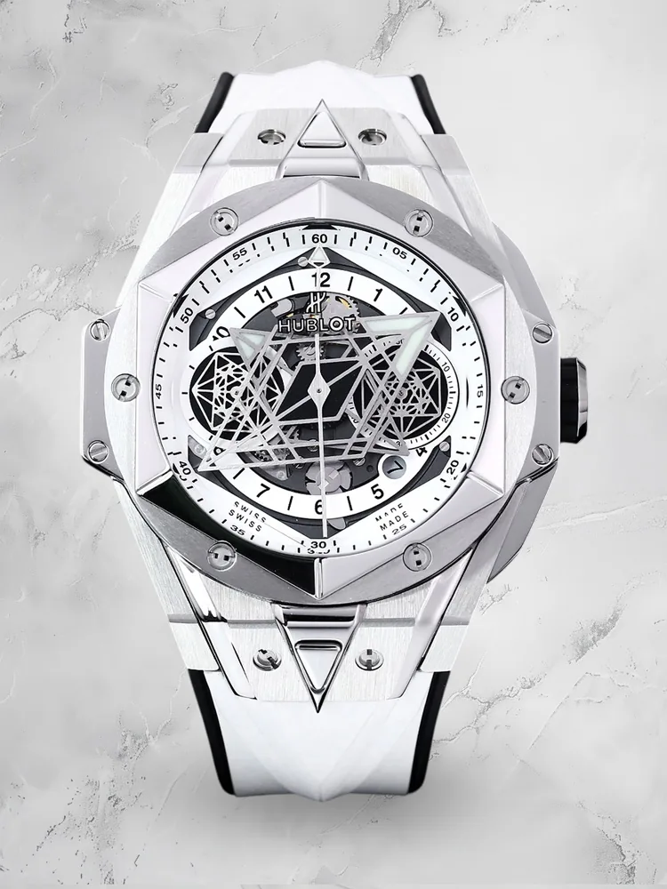 Hublot Big Bang Replica Sang Bleu Unico 418.NX.2001.RX.MXM20 45mm Titanium White Watch