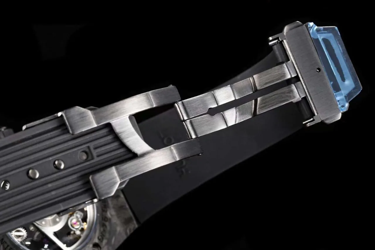 Hublot Big Bang Replica Black Grey Camouflage Polished Carbon Fiber Watch