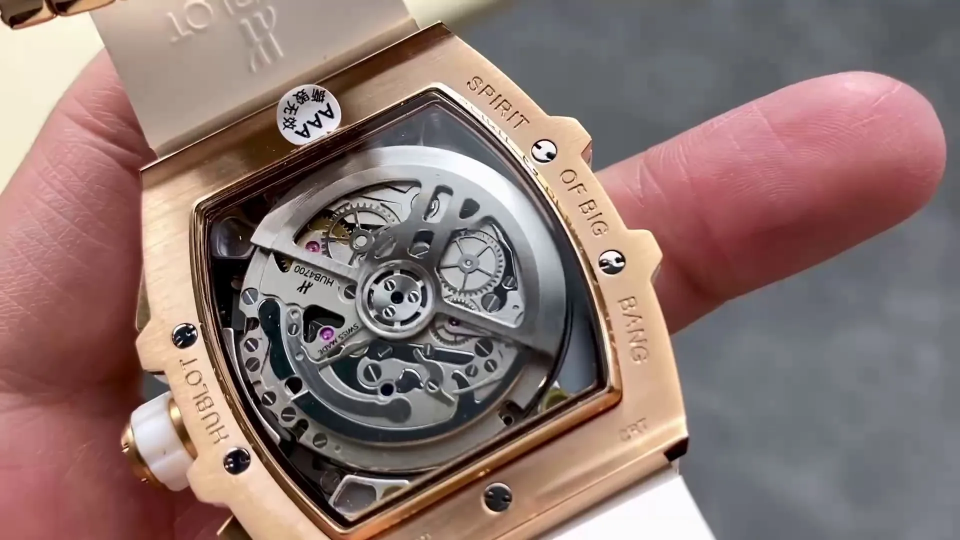 Hublot Spirit Of Big Bang Replica 642.OX.0180.RX.1104 42mm White Transparent Dial