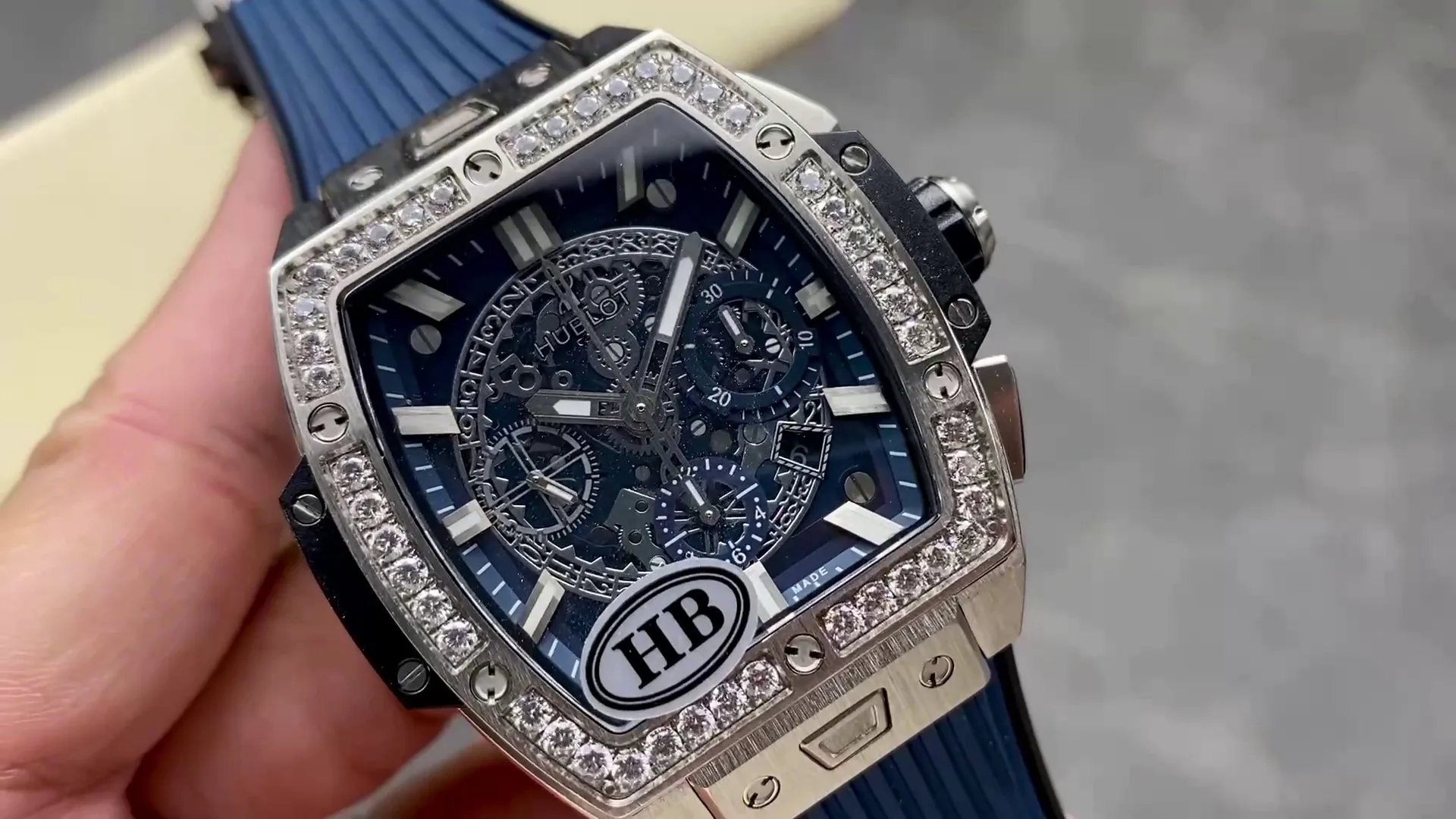 Hublot Spirit Of Big Bang Replica 642.NX.7170.RX 42mm Blue Grey Dial Watch