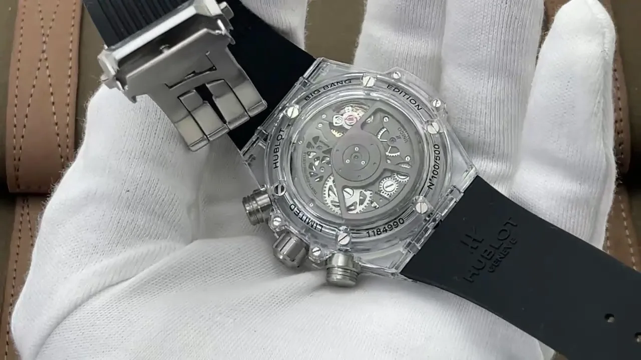 Hublot Big Bang Replica 411.JX.4802.RT 45mm Fully Transparent Diamond Watch