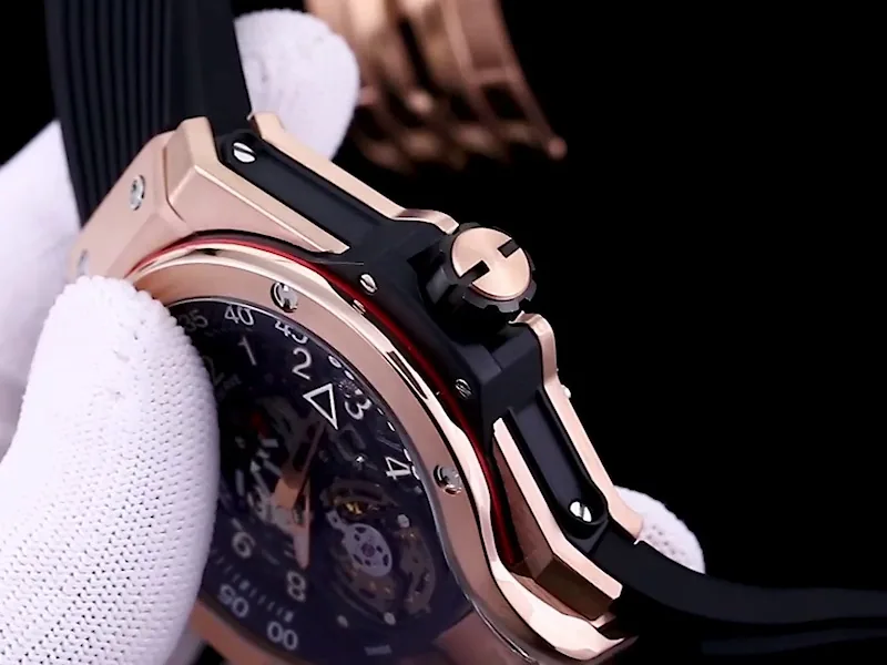 Hublot MP-13 Replica 44mm Bi-Axial Tourbillon and Bi-Retrograde Complication Watch