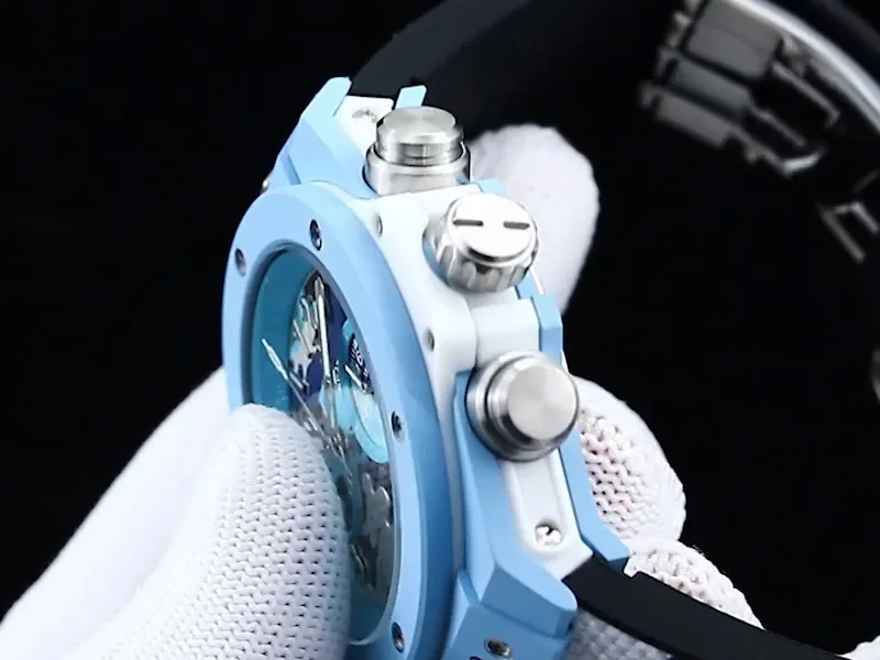 Hublot Big Bang Replica Unico 44mm Sky Blue Camouflage Ceramic Watch