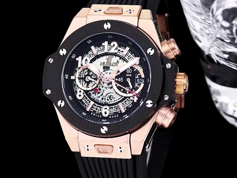 Hublot Big Bang Replica 411.NX.1170.RX.0904 King Gold Skeleton Dial Watch