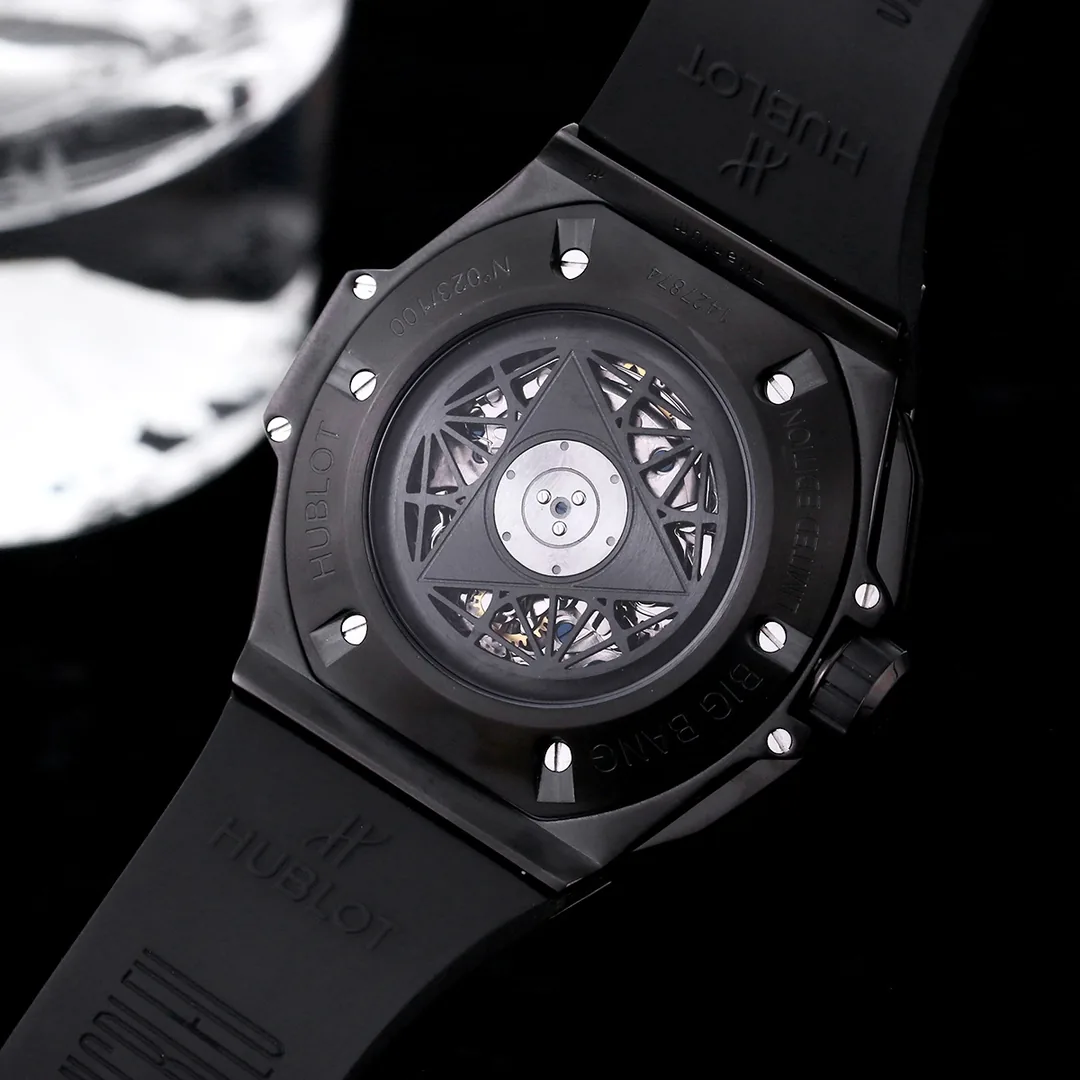 Hublot Big Bang Replica Sang Bleu II Tattoo Black Ceramic Watch