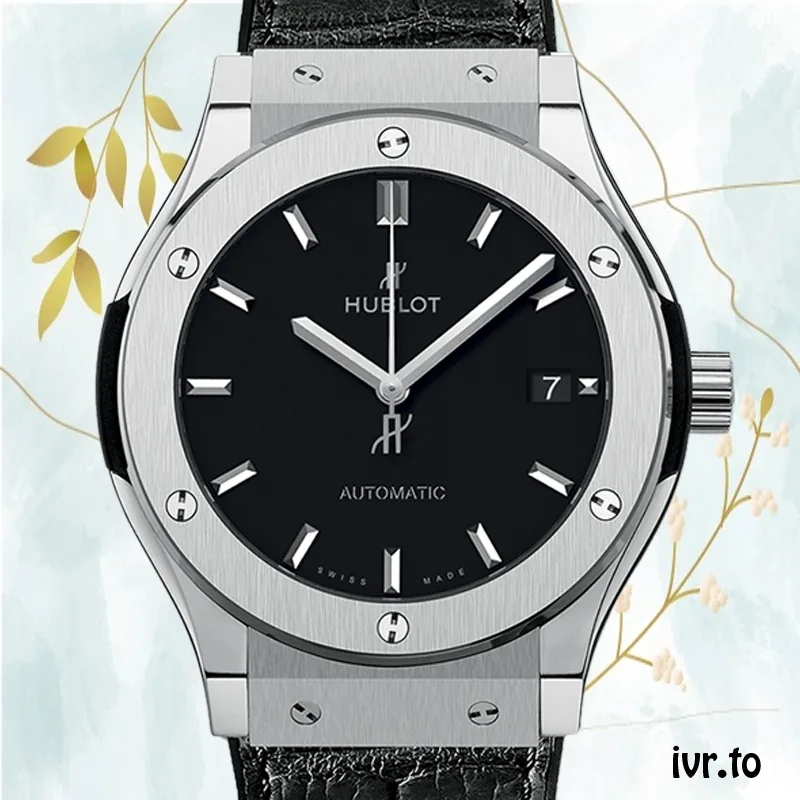 Hublot Classic Fusion 43mm/42mm/45mm Men's 511.NX.1171.LR/542.NX.1171.LR Silver-tone Black Dial
