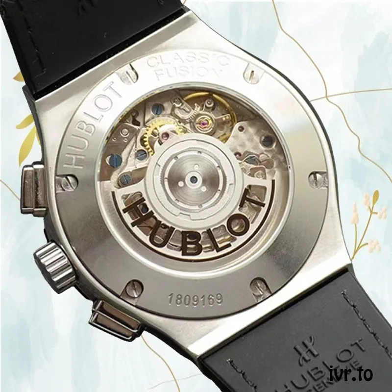 Hublot Tourbillon Skeleton Titanium 45mm 506.NX.0170.LR Men Leather Strap Hand Wind/Quartz