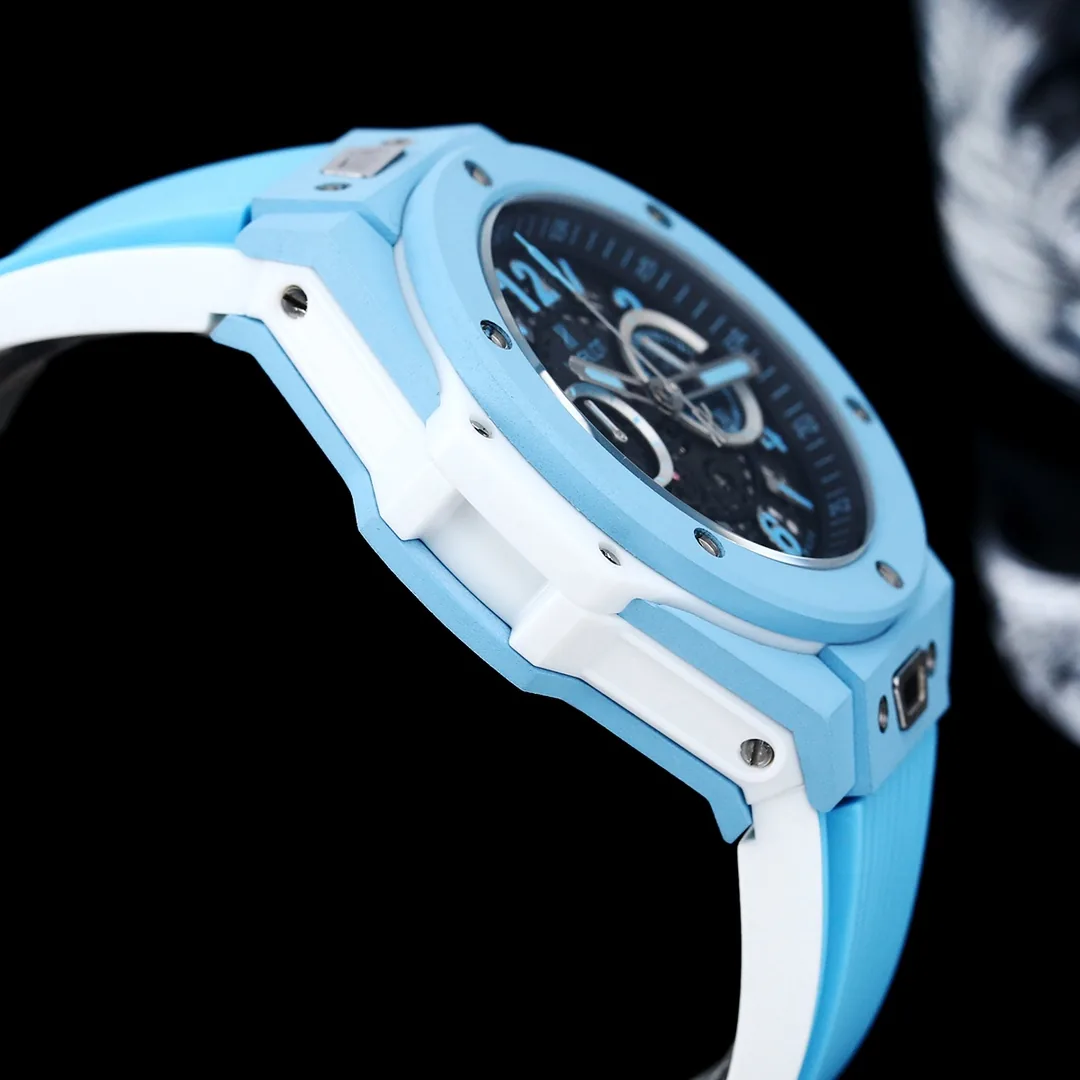Swiss Replica Hublot Big Bang Unico 441.EX.5120.RX Sky Blue Skeleton Sport Watch With Composite Case