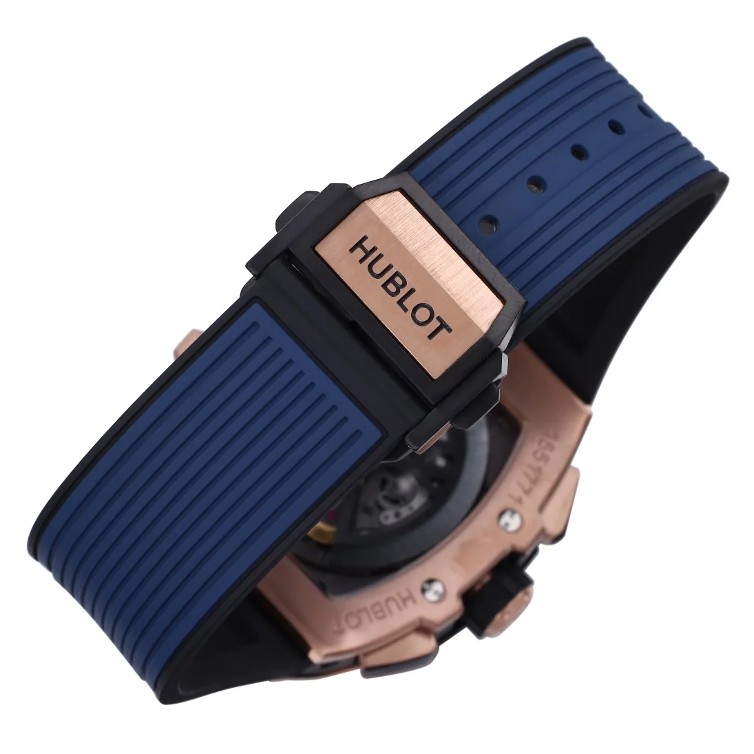 Luxury Replica Hublot Spirit of Big Bang 642.OX.7180.RX Rose Gold-Plated Stainless Steel & Blue Ceramic Case Watch