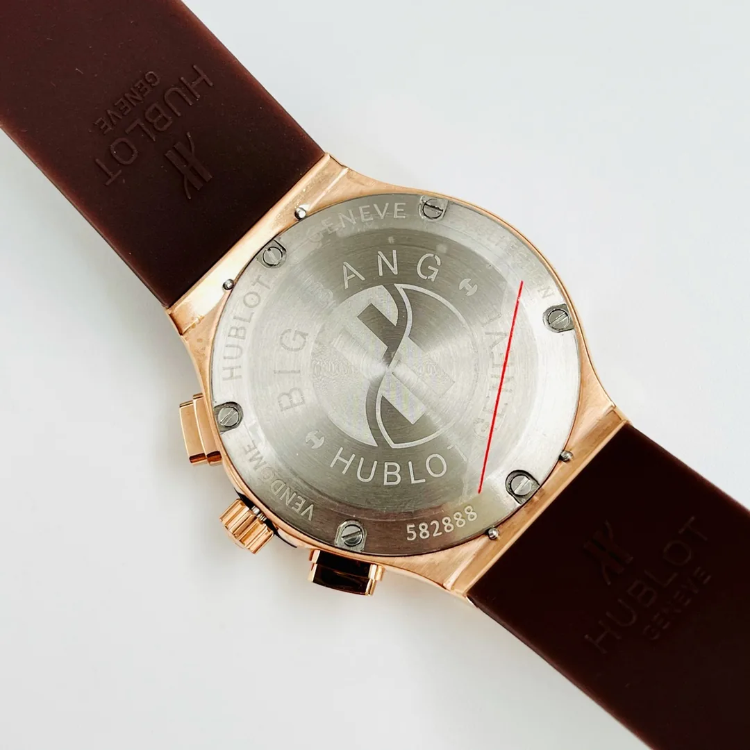 HUBLOT Big Bang Women's Diameter 37.9mm Thickness 11.5mm PMX008 Rubber Tan Strap - IVR