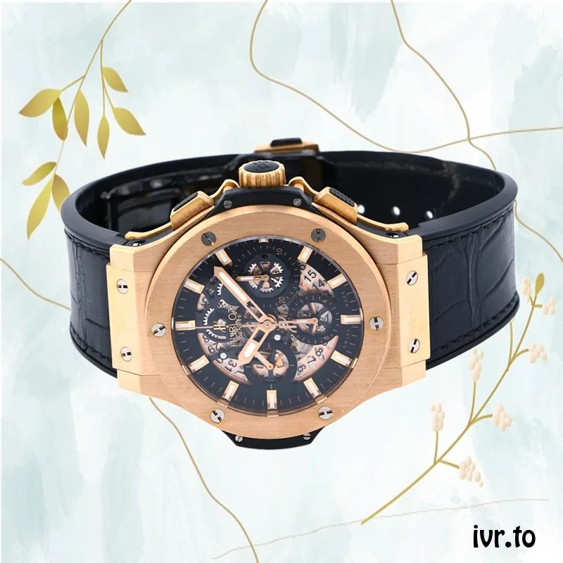 Hublot Big Bang Men 311.PX.1180.GR 44mm Skeleton Dial Leather Strap