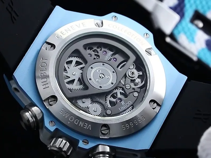 Hublot Big Bang Replica Unico 44mm Sky Blue Camouflage Ceramic Watch