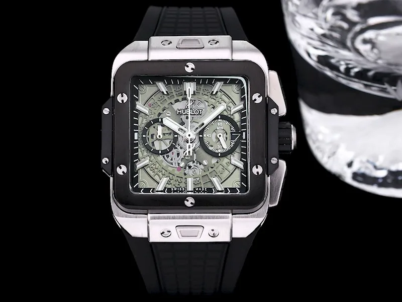 Hublot Square Big Bang Replica 42mm Unico Titanium Black Ceramic Watch