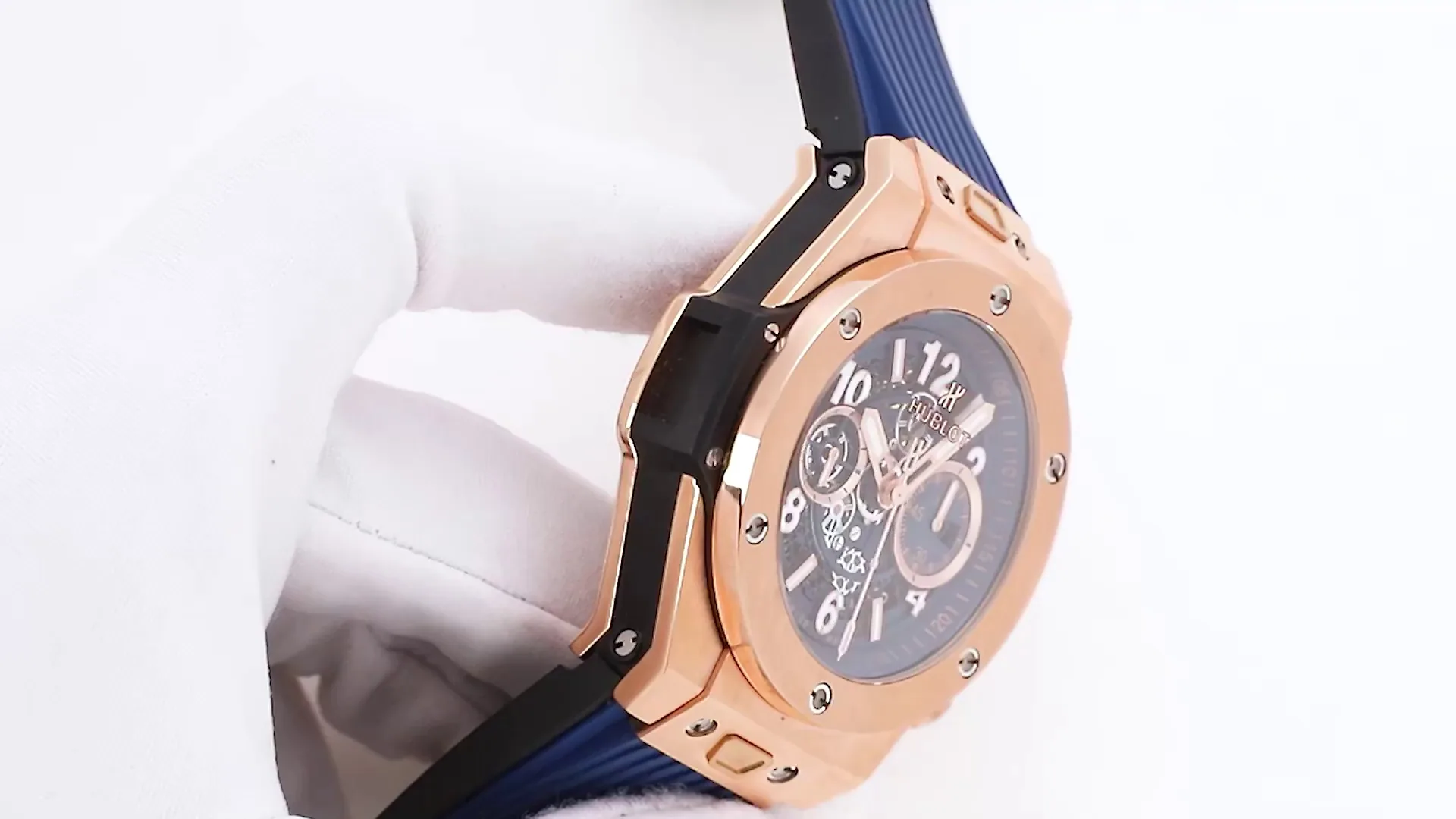 Hublot Big Bang Replica Unico 411.OX.5189.RX King Gold Blue Dial Watch
