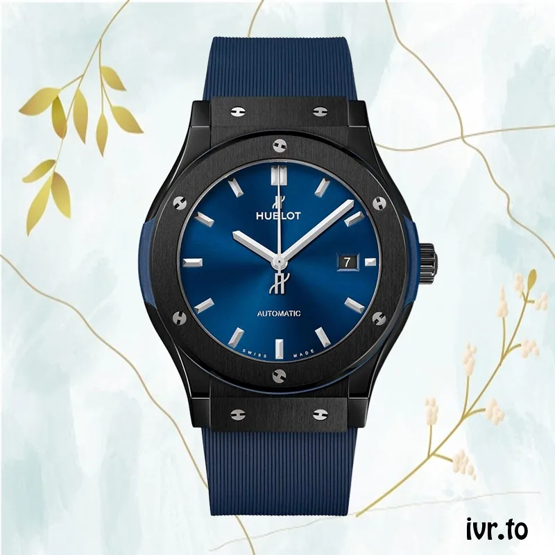 Hublot Classic Fusion 542.CM.7170.RX/511.CM.7170.RX Men's 43mm/42mm/45mm Blue Dial Rubber Band