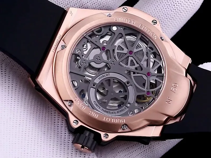 Hublot MP-13 Replica 44mm Bi-Axial Tourbillon and Bi-Retrograde Complication Watch