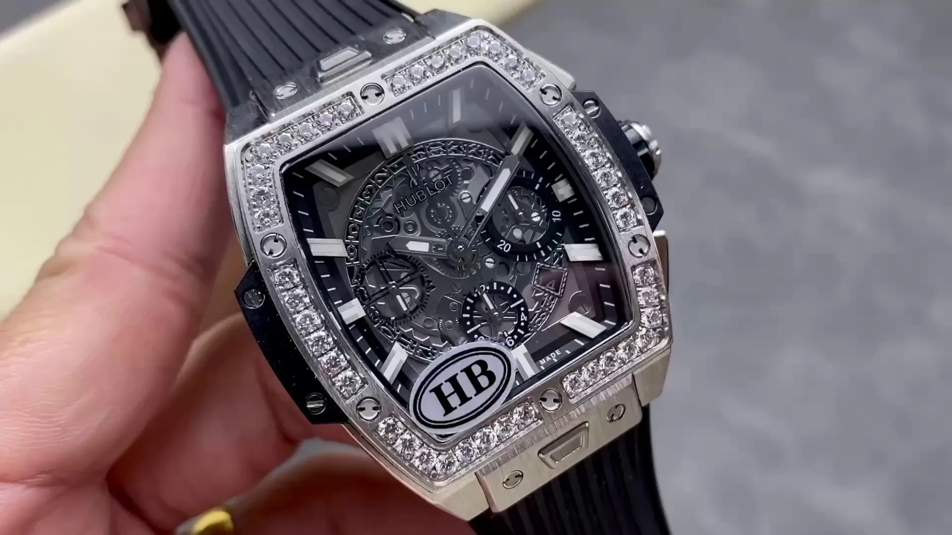 Hublot Spirit Of Big Bang Replica 642.NX.0170.RX.1104 42mm Black Grey Dial Watch