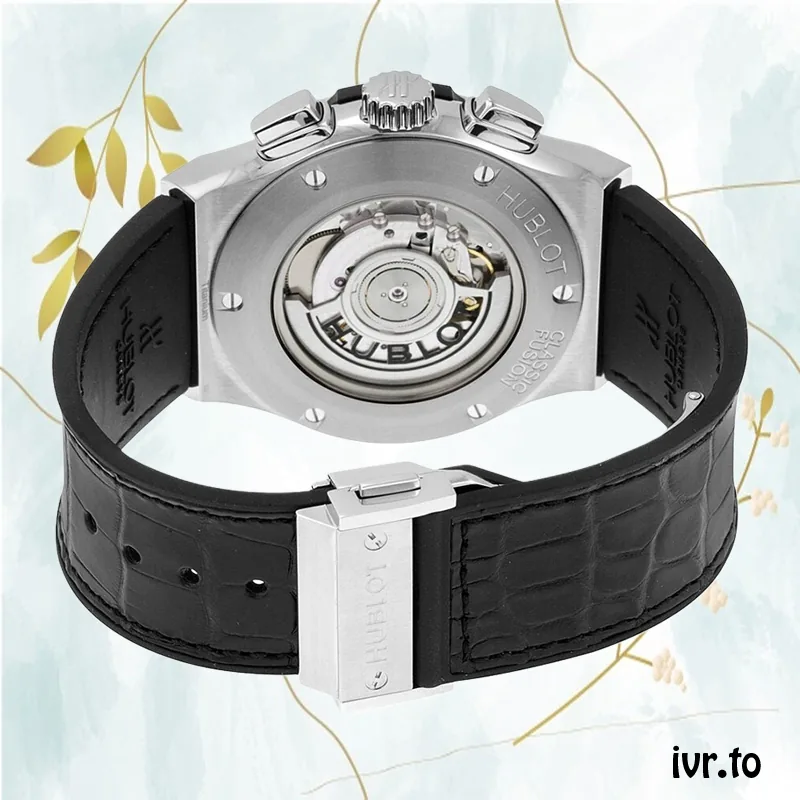 Hublot Classic Fusion Men's 521.NX.1171.LR 42mm Silver-tone Leather Strap