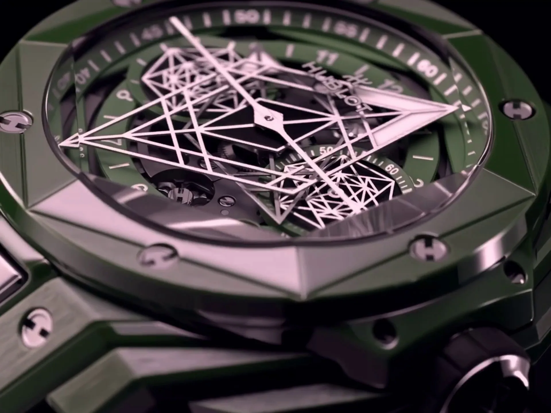 Hublot Big Bang Replica Unico 418.GX.5207.RX.MXM22 45mm Green Ceramic Watch