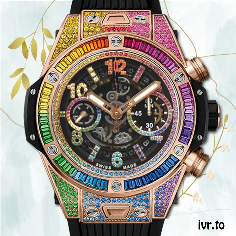 Hublot Big Bang Men 411.OX.9910.LR.0999-001 44mm Black Skeleton Dial