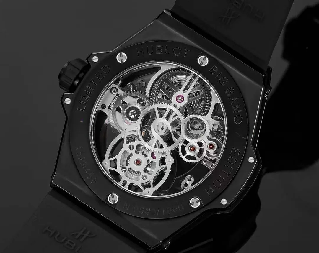 Hublot Big Bang Replica Unico Tourbillon 45mm Black Ceramic Bezel Watch