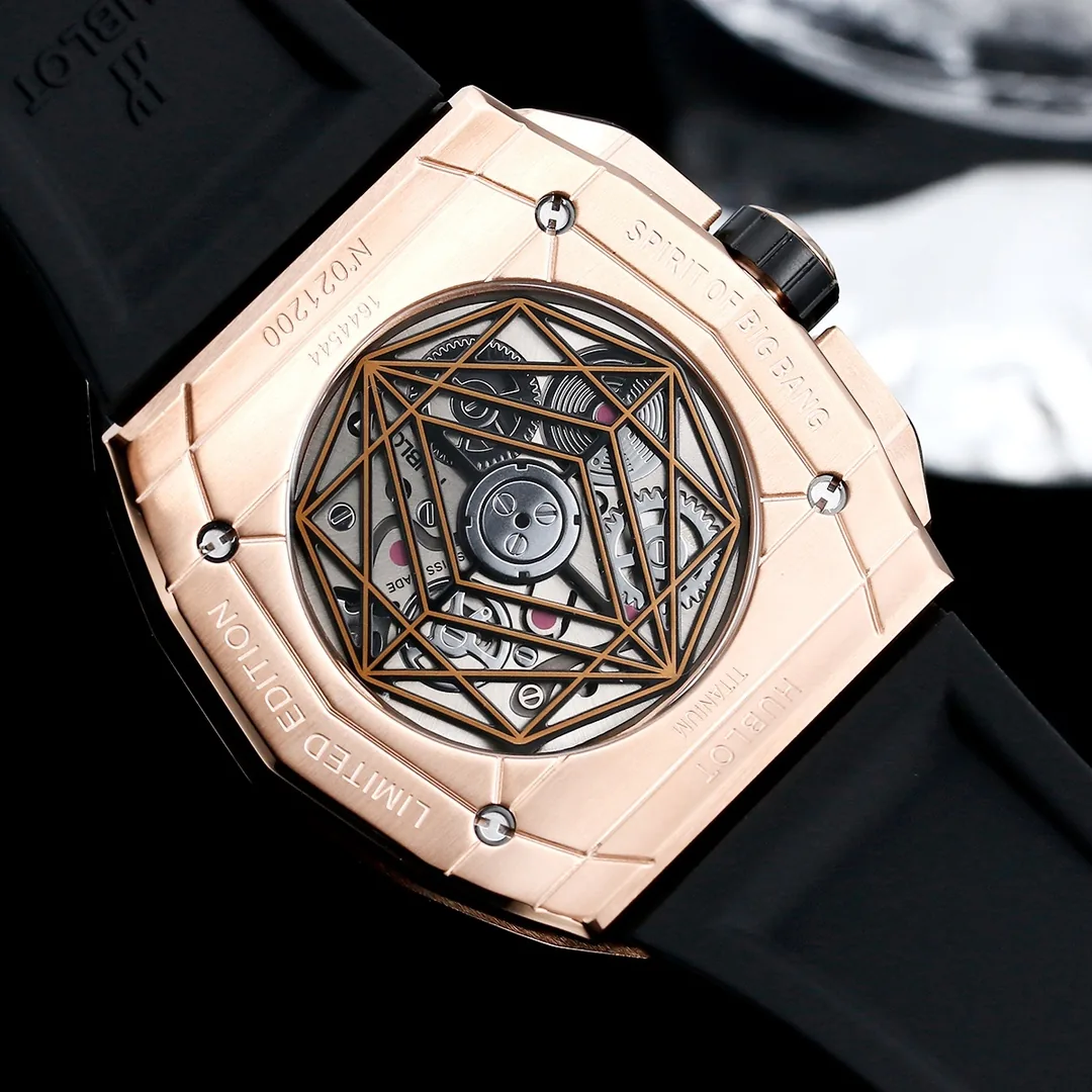 Luxury Hublot Spirit Of Big Bang 648.OX.0108.RX.1604.MXM23 Replica 42mm Rose Gold Diamond Watch