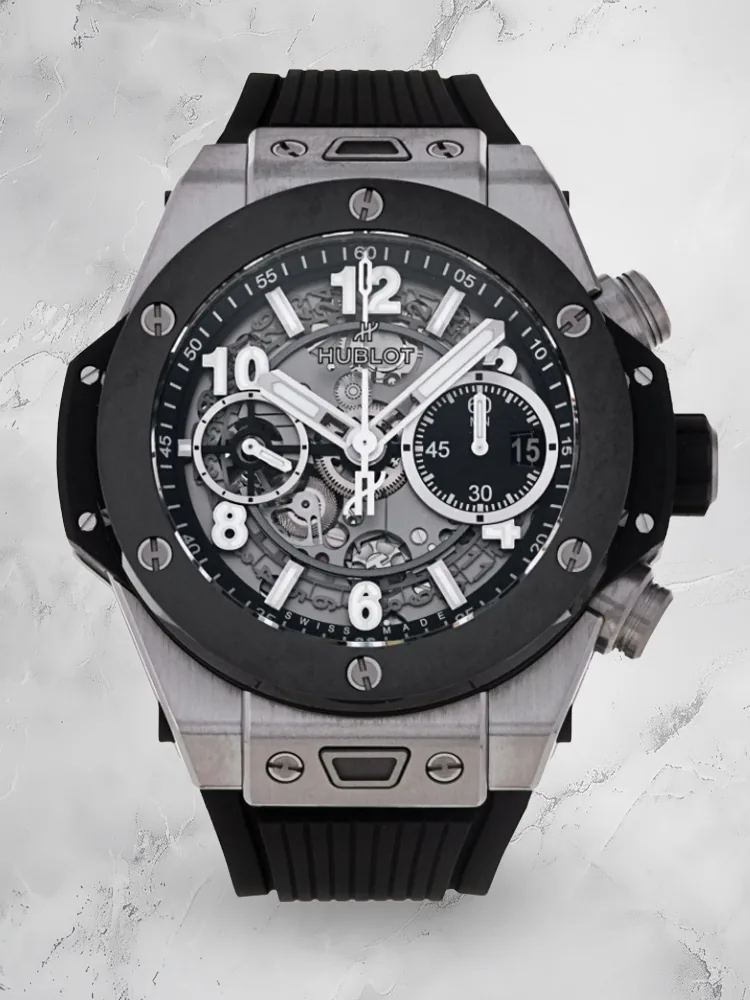 Hubolt Bigbang Replica Unico Titanium Ceramic Skeleton Dial Watch