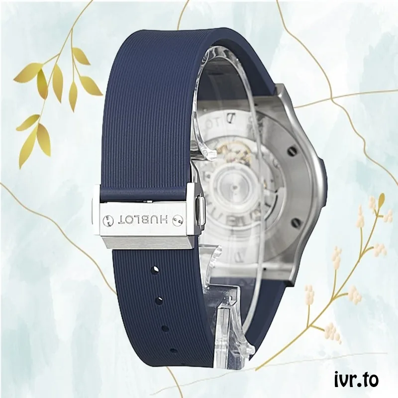 Hublot Classic Fusion 542.CM.7170.RX/511.CM.7170.RX Men's 43mm/42mm/45mm Blue Dial Rubber Band