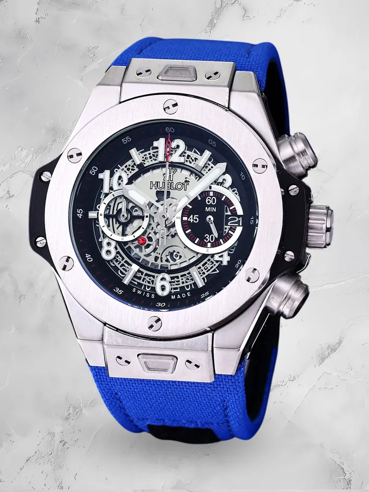 Hublot Big Bang Replica 411.NX.5179.RX Blue Dial Titanium Watch