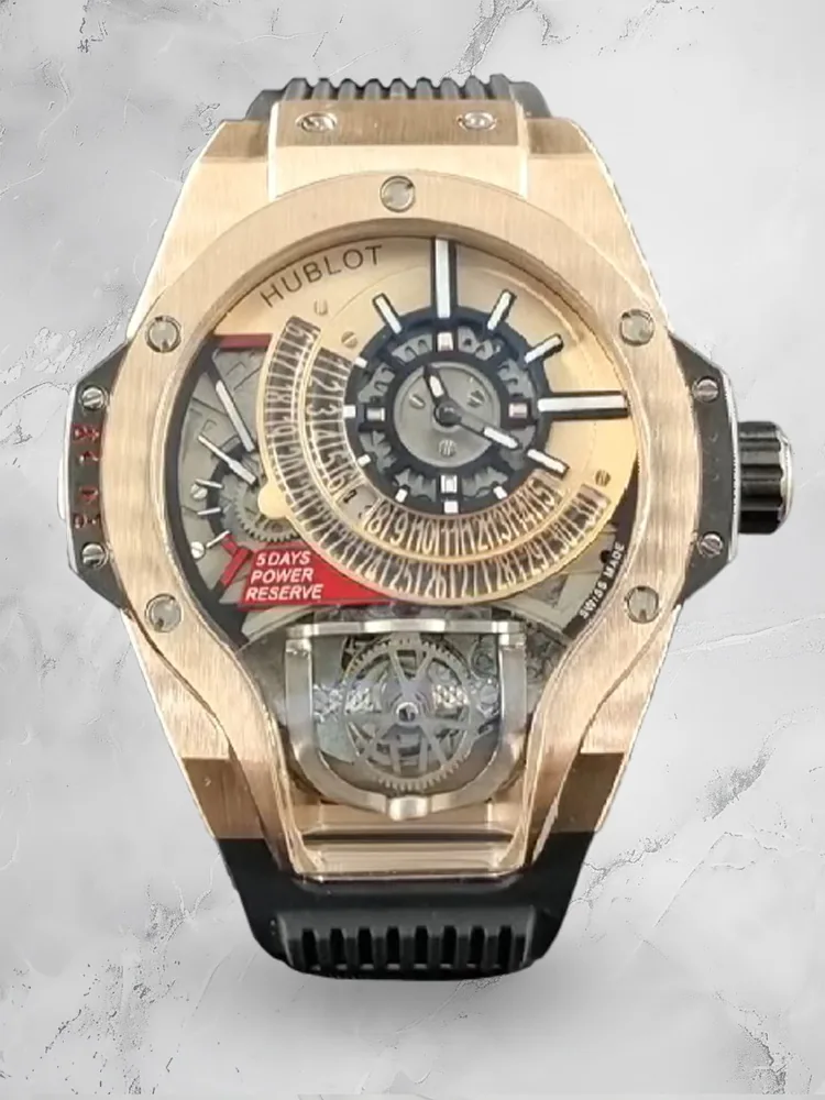 Hublot Big Bang Replica MP-09 49 Rose Gold Bi-Axial Tourbillon Watch