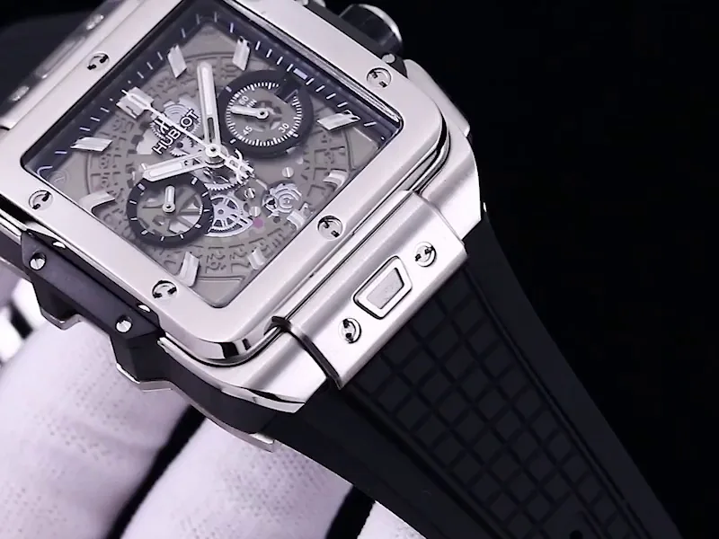Hublot Square Big Bang Replica Unico 42mm White gold Titanium Ceramic Watch
