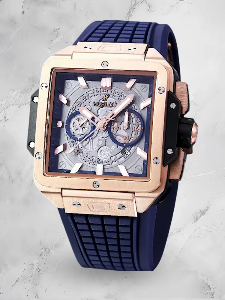 Hublot Square Big Bang Replica 42 821.OX.0180.RX 18K King Gold Watch