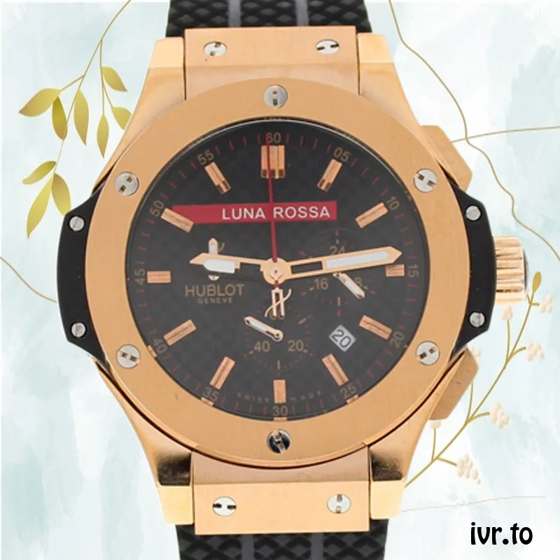 Hublot Big Bang Men's 44mm 301.CM.131.RX.LUN06 Stainless Steel/Ceramic bezel Rose Gold-tone