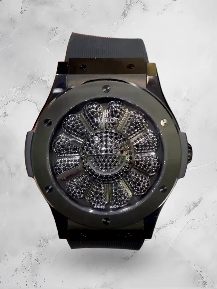Hublot Classic Fusion Replica 507.CX.9000.RX.TAK21 Murakami Black Diamond Sunflower Watch