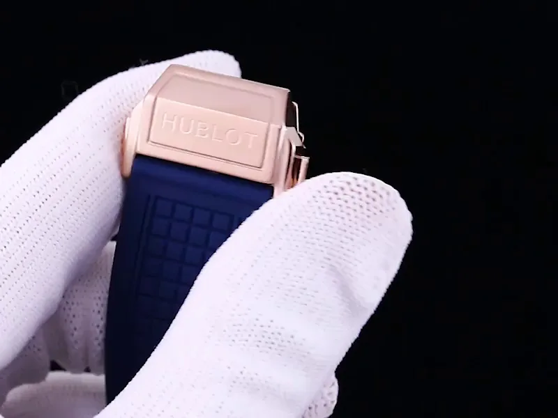 Hublot Square Big Bang Replica Unico Titanium 45 Blue Gold Bezel Watch