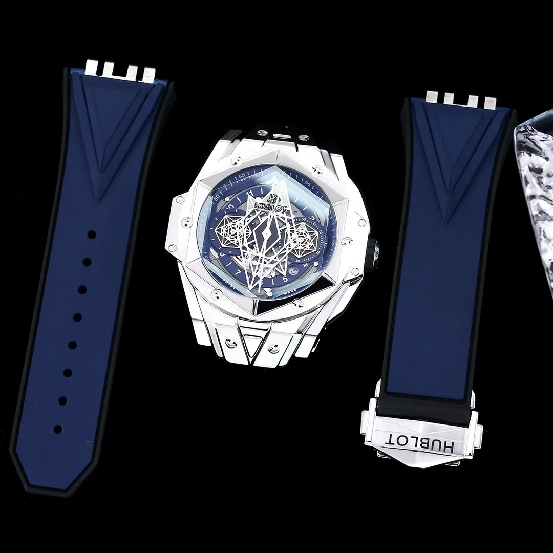 Hublot Big Bang Replica Sang Bleu II Tattoo 418.NX.5107.RX.MXM20 45mm Blue Dial Watch