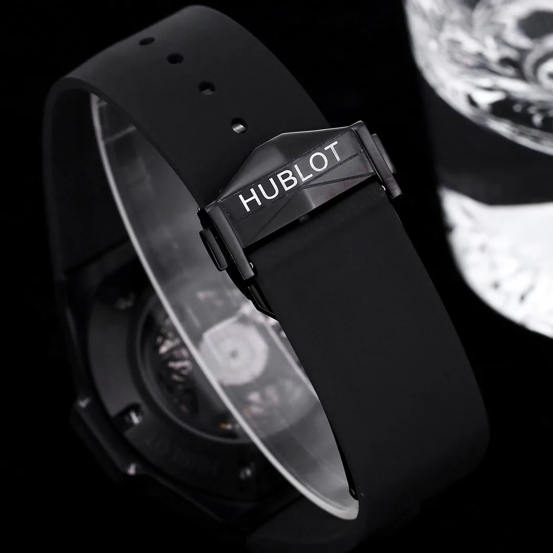 Hublot Big Bang Replica Unico Sang Bleu II 45mm Black Ceramic PVD Watch