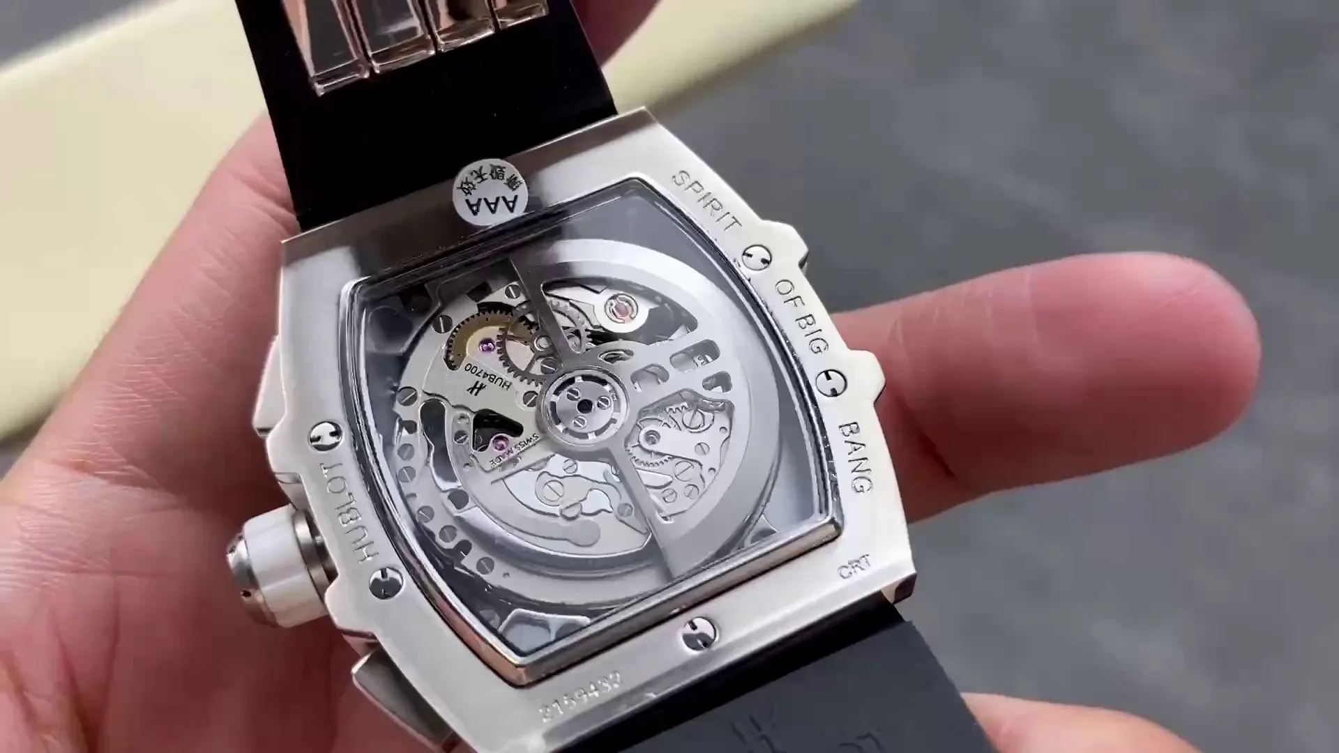 Hublot Spirit Of Big Bang Replica 642.NX.0170.RX.1704 42mm Gray White Hollow Dial Watch