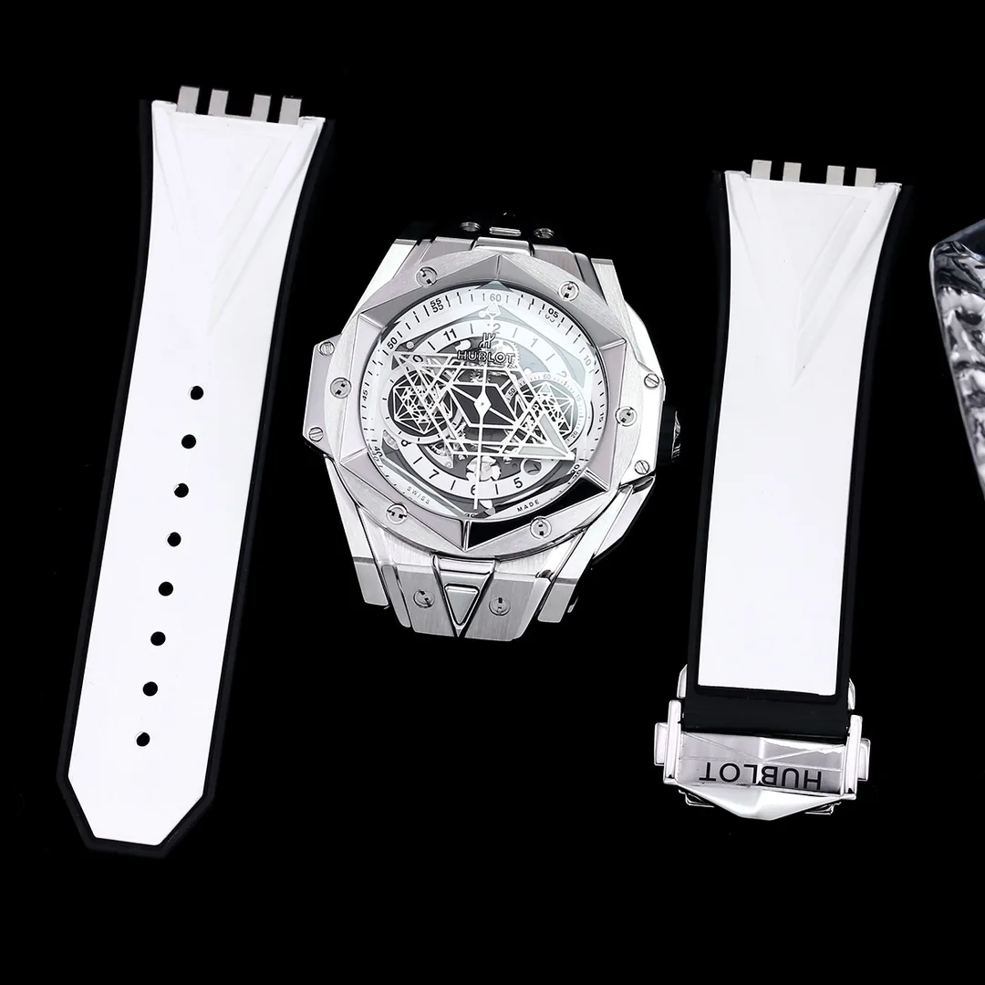 Hublot Big Bang Replica Sang Bleu Unico 418.NX.2001.RX.MXM20 45mm Titanium White Watch